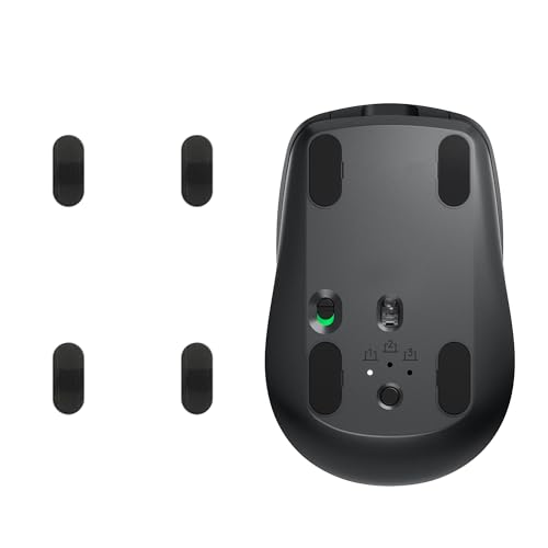 kwmobile Mouse Feet Sticker kompatibel mit Logitech MX Anywhere 3 Ersatz Glider - Mausfüße passgenau - Maus Glides in Schwarz Bild 7
