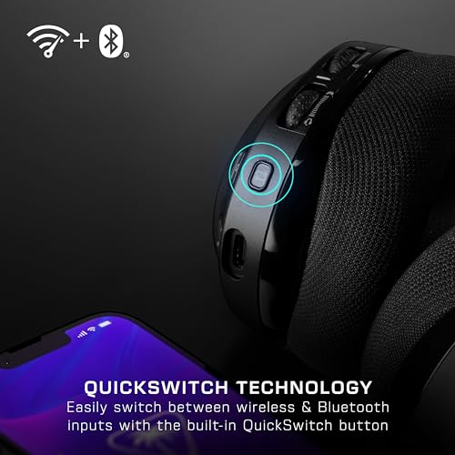 Turtle Beach Stealth 600 PC Kabelloses Gaming Headset w/ 80hr Stunden, 50mm Lautsprecher und Bluetooth für PC, PS5, PS4, Schwarz Bild 3