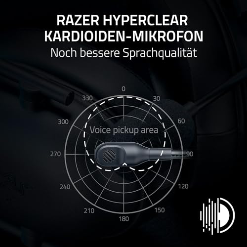 Razer BlackShark V2 X (Playstation) - Kabelgebundenes E-Sport Headset für Playstation Konsole (250g, Nierenmikrofon, 50mm Treiber, Passive Geräuschunterdrückung, 3,5mm Anschluss) Schwarz Bild 3
