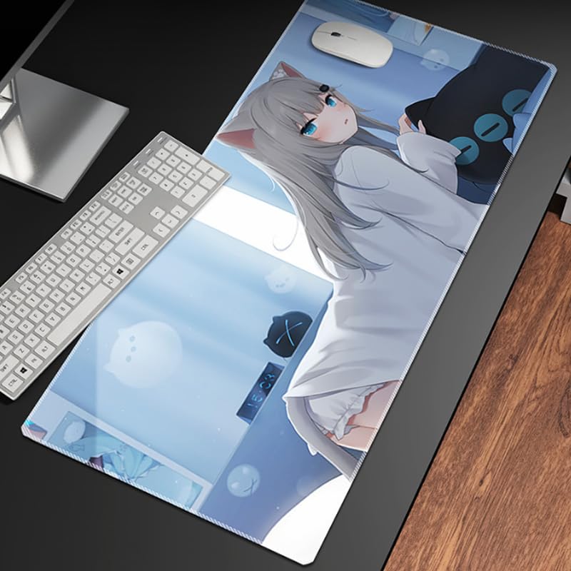 Gaming-Mauspad, 900 x 400 x 3 mm, rutschfest, Gamer, Mauspad, Anime, Schreibtischunterlage, Mausunterlage, Computer-Matte, Comic Girl Mouse Pad Bild 5