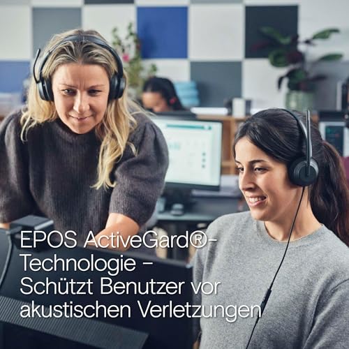 EPOS IMPACT 760 - Doppelseitiges USB C und USB A kabelgebundenes Büro Headset mit Noise Cancelling Mikrofon, In-Line-Steuerung, hochwertiger Klang, bequeme Passform, für Business und Home-Office Bild 6