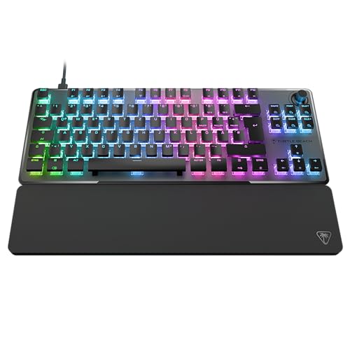 Turtle Beach Vulcan II TKL Pro - Magnetisch-mechanische RGB-Gaming-Tastatur, Analoge Halleffekt-Schalter, Medientasten, Handballenauflage, Aluminium-Abdeckplatte Bild 4