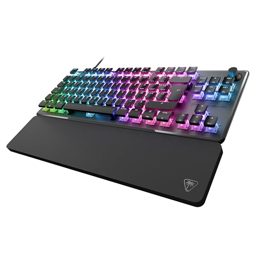 Turtle Beach Vulcan II TKL Pro - Magnetisch-mechanische RGB-Gaming-Tastatur, Analoge Halleffekt-Schalter, Medientasten, Handballenauflage, Aluminium-Abdeckplatte Bild 5