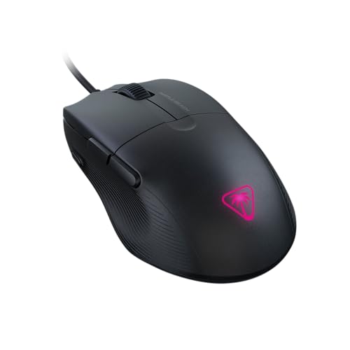 Turtle Beach Pure SEL – Ultraleichte, ergonomische RGB-Gaming-Maus, optischer 8K DPI-Sensor, mechanische Schalter, PTFE-Gleitelemente, RGB-Beleuchtung - Schwarz Bild 2