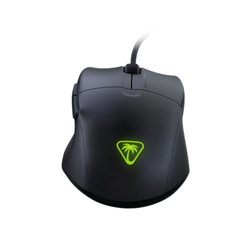 Turtle Beach Pure SEL – Ultraleichte, ergonomische RGB-Gaming-Maus, optischer 8K DPI-Sensor, mechanische Schalter, PTFE-Gleitelemente, RGB-Beleuchtung - Schwarz Bild 4
