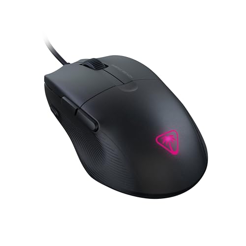 Turtle Beach Pure SEL – Ultraleichte, ergonomische RGB-Gaming-Maus, optischer 8K DPI-Sensor, mechanische Schalter, PTFE-Gleitelemente, RGB-Beleuchtung - Schwarz Bild 7