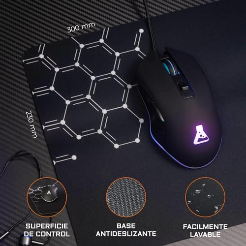 G-Lab Combo Yttrium - Set mit Tastatur und Maus, 3-in-1-Kombination mit QWERTY-Gaming-Tastatur, 105 Tasten, Gamer-Maus 2600 DPI, Gamer-Mauspad, PC/PS4/PS5 Bild 6