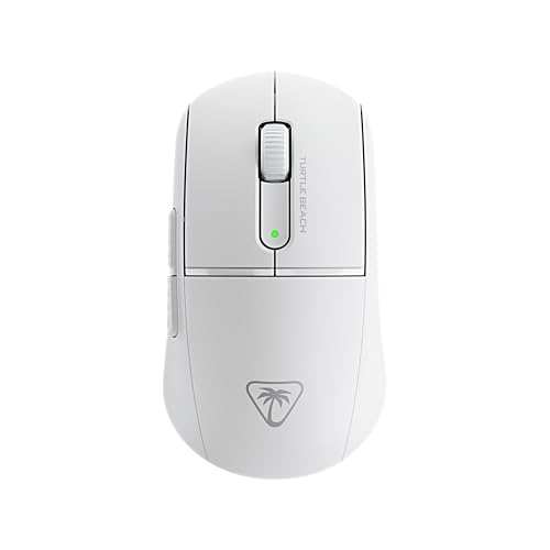Turtle Beach Burst II Air – Kabellose 2,4-GHz-Gaming-Maus: ultraleichte 47 g, Optical Switches, symmetrisch, optischer Sensor, 26k DPI, Bluetooth, bis zu 120h Akkulaufzeit - Weiß Bild 1