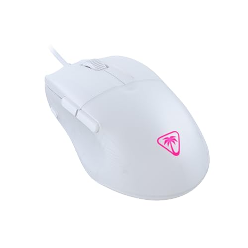 Turtle Beach Pure SEL – Ultraleichte, ergonomische RGB-Gaming-Maus, optischer 8K DPI-Sensor, mechanische Schalter, PTFE-Gleitelemente, RGB-Beleuchtung - Weiß Bild 3