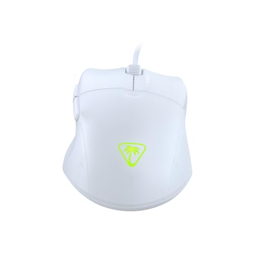 Turtle Beach Pure SEL – Ultraleichte, ergonomische RGB-Gaming-Maus, optischer 8K DPI-Sensor, mechanische Schalter, PTFE-Gleitelemente, RGB-Beleuchtung - Weiß Bild 4