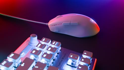 Turtle Beach Pure SEL – Ultraleichte, ergonomische RGB-Gaming-Maus, optischer 8K DPI-Sensor, mechanische Schalter, PTFE-Gleitelemente, RGB-Beleuchtung - Weiß Bild 7