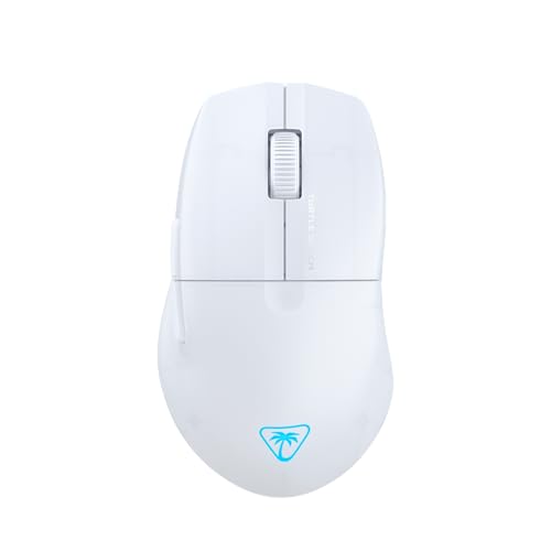 Turtle Beach Pure Air – Ultraleichte, kabellose und ergonomische RGB-Gaming-Maus, optischer Sensor mit 26.000 DPI, 125h Akkulaufzeit - Weiß Bild 1