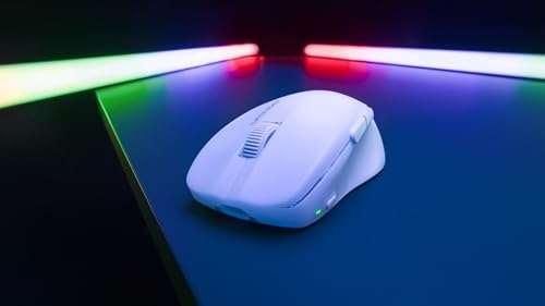 Turtle Beach Pure Air – Ultraleichte, kabellose und ergonomische RGB-Gaming-Maus, optischer Sensor mit 26.000 DPI, 125h Akkulaufzeit - Weiß Bild 5