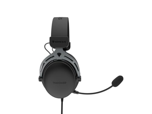 GENESIS Toron 531 Gaming Headset – Over-Ear Kopfhörer mit 50 mm Treibern, abnehmbares Mikrofon, 3,5 mm Klinke, geschlossene Bauweise, Lautstärkeregler am Kabel, kompatibel mit PC und Spielkonsole Bild 4