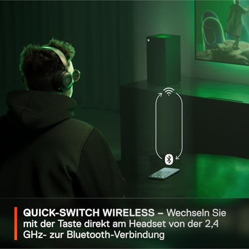 SteelSeries Arctis Nova 5X Wireless Xbox Gaming Headset– Für Xbox, PS, PC, Handy – Magnetische Neodym-Treiber – 100+ Audio Presets – 60 H Akkulaufzeit – 2,4 GHz / BT – ClearCast Gen2.X Mik Bild 4