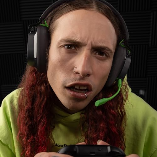 Skullcandy SLYR Pro Wireless Over-Ear Gaming Headset mit USB-A-Sender mit Besonders Niedriger Latenz für Xbox, PC oder Nintendo Switch oder PlayStation - Schwarz/Grün Bild 6