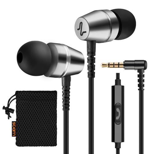 LUDOS OMNITONE Kopfhörer In Ear Kopfhörer mit Kabel und Mikrofon, 5 Jahre Garantie, In Ear Ohrhörer, 3,5 mm Klinkenstecker Earbuds, Satte Bässe Earphones, Headphones für iPhone, Huawei, Samsung Bild 1