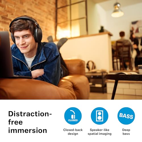 Sennheiser HD 620S geschlossene Kopfhörer - audiophiler Stereo Sound mit lautsprecherähnlichem Raumgefühl und optimiertem Surround für immersiven Klang - mit Kabel, schwarz Bild 6