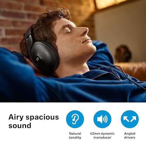 Sennheiser HD 620S geschlossene Kopfhörer - audiophiler Stereo Sound mit lautsprecherähnlichem Raumgefühl und optimiertem Surround für immersiven Klang - mit Kabel, schwarz Bild 7