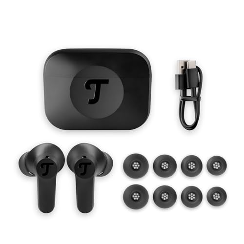 Teufel AIRY TWS 2 - Kabellos In-Ear Bluetooth Kopfhörer True-Wireless mit Active Noise Cancelling, IPX4 Wasserfest, 6 eingebauten Mikrofonen, Lange Akkulaufzeit (42 h), Touch Control - Night Black Bild 6