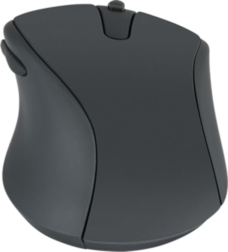 Speedlink AXON - Silent Wireless PC Maus kabellos, leiser klick, mit Akku wiederaufladbar USB-C, antibakterielle Oberfläche gummiert, ergonomisch, 2.4GHz, bis 1600dpi, schwarz Bild 4