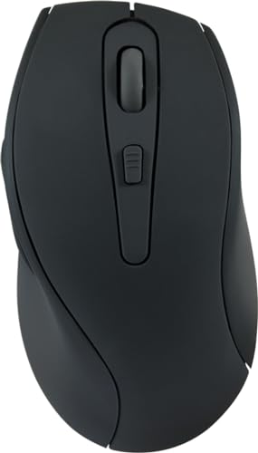 Speedlink AXON - Silent Wireless PC Maus kabellos, leiser klick, mit Akku wiederaufladbar USB-C, antibakterielle Oberfläche gummiert, ergonomisch, 2.4GHz, bis 1600dpi, schwarz Bild 5