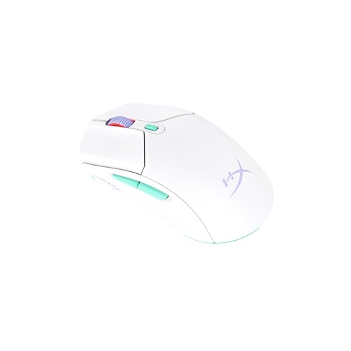 HyperX Pulsefire Haste 2 Core Wireless - Gaming-Maus für PC, Lange Akkulaufzeit, leicht, benutzerdefinierter Kernsensor, duale drahtlose Konnektivität, Weiß Bild 1