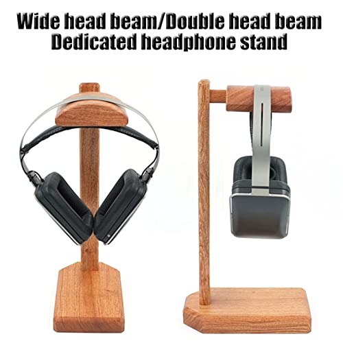 Kopfhörerständer Kopfhörerständer – Headset-Ständer for den Schreibtisch, universeller Gaming-Kopfhörerhalter, Palisander-Headset-Aufhänger, Desktop-Kopfhörer-Ausstellungsregal, Headsets-Aufbewahrungs Bild 2