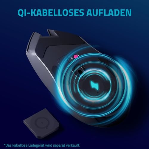 Rapoo V30PRO kabellose 2,4 GHz High-Performance Gaming-Maus mit 26000 DPI optischem Sensor, 50 G Beschleunigung, 650 IPS, bis zu 160h Akkulaufzeit, PC/Mac - Schwarz Bild 6