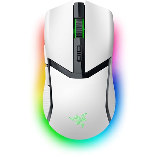 Razer Cobra Pro - kabellose Gaming-Maus mit RGB - Optischer Focus Pro Sensor mit 30K DPI (10 Anpassbare Tasten, HyperSpeed Wireless Polling 8K Hz, Bluetooth, Chroma-Beleuchtung mit 11 Zonen) Weiß Bild 1