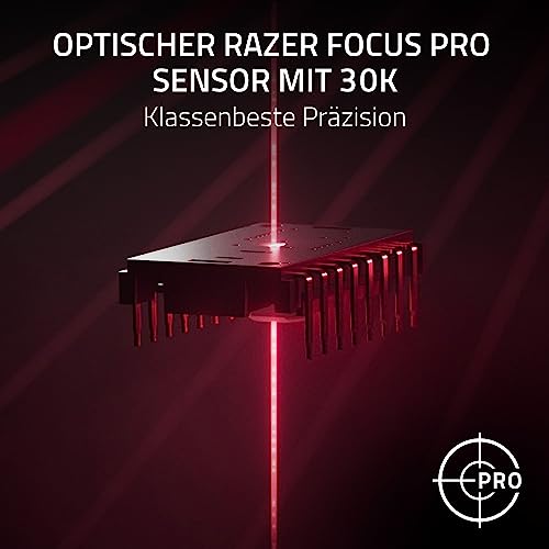Razer Cobra Pro - kabellose Gaming-Maus mit RGB - Optischer Focus Pro Sensor mit 30K DPI (10 Anpassbare Tasten, HyperSpeed Wireless Polling 8K Hz, Bluetooth, Chroma-Beleuchtung mit 11 Zonen) Weiß Bild 5