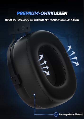 Gaming Headset 7.1 Surround Sound, Gaming Headset für PC, Laptop, Mac, Headset mit Mikrofon Kabel, Gaming Kopfhörer mit RGB Light, Noise Cancelling Bild 4