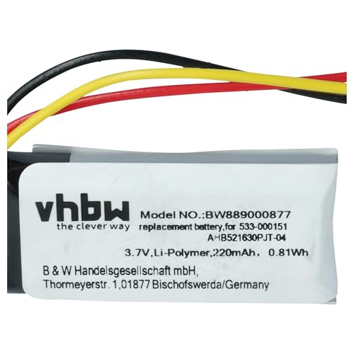 vhbw 1x Akku kompatibel mit Logitech G502, G502 Lightspeed, G Pro Wireless, G Pro kabellose Maus (220 mAh, 3,7 V, Li-Polymer) Bild 5