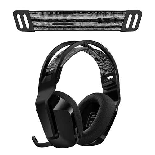 kwmobile Ersatz Bügelpolster kompatibel mit Logitech G733 / G335 / G535 Kopfbügel - Kopfbügelpolster aus Nylon - Kopfhörer Ersatz Bügel mit Polster - Schwarz Weiß Bild 1