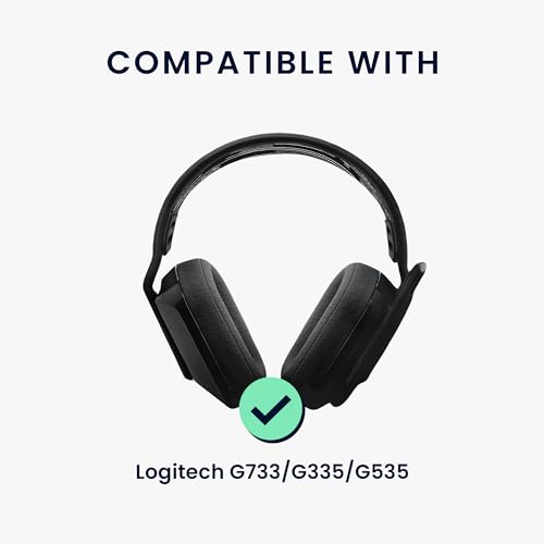 kwmobile Ersatz Bügelpolster kompatibel mit Logitech G733 / G335 / G535 Kopfbügel - Kopfbügelpolster aus Nylon - Kopfhörer Ersatz Bügel mit Polster - Schwarz Weiß Bild 2