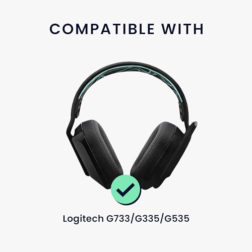kwmobile Ersatz Bügelpolster kompatibel mit Logitech G733 / G335 / G535 Kopfbügel - Kopfbügelpolster aus Nylon - Kopfhörer Ersatz Bügel mit Polster - Schwarz Blau Bild 2