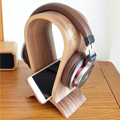 Kopfhörerhalter Kopfhörerständer Walnuss-Massivholz-Aufhänger, Headset-Display, Gaming-Kopfhörer-Display, PC-Gaming-Headset-Ständer Headset Halterung Headset Ständer Bild 2