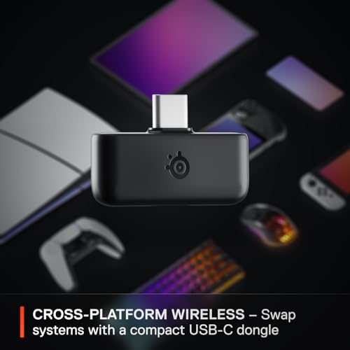 SteelSeries Arctis Nova 5 Wireless Multi-System Gaming Headset — Neodym-Magnettreiber — 100+ Audio-Voreinstellungen — 60 HR Akku — 2,4 GHz oder BT — ClearCast Gen2.X Mikrofon — PC, PS5, PS4, Switch, Bild 7