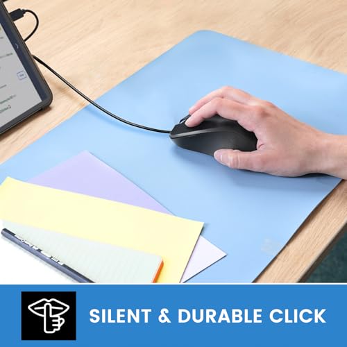 Perixx PERIMICE-221C Kabelgebundene Ergonomische Maus mit USB Typ-C Anschluss - 1,5 Meter Kabel - Optisches 1000 DPI Design - Schwarz Bild 3