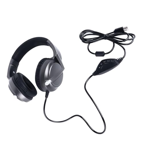 Jectse Kabelgebundenes Gaming-Headset, USB-50-mm-Gaming-Headset für zu Hause (#2) Bild 2