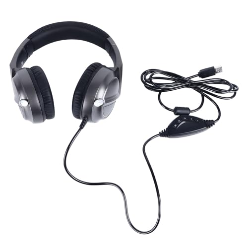 Jectse Kabelgebundenes Gaming-Headset, USB-50-mm-Gaming-Headset für zu Hause (#2) Bild 5