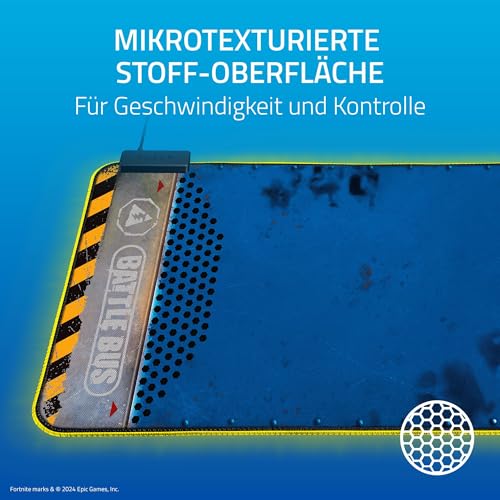 Razer Goliathus Extended Chroma - Fortnite Edition Extra große weiche Gaming Maus-Matte mit RGB Beleuchtung (Kabelhalterung, Stoff-Oberfläche, optimiert für alle Mäuse) XXL | Fortnite Bild 3