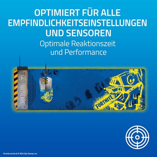 Razer Goliathus Extended Chroma - Fortnite Edition Extra große weiche Gaming Maus-Matte mit RGB Beleuchtung (Kabelhalterung, Stoff-Oberfläche, optimiert für alle Mäuse) XXL | Fortnite Bild 6