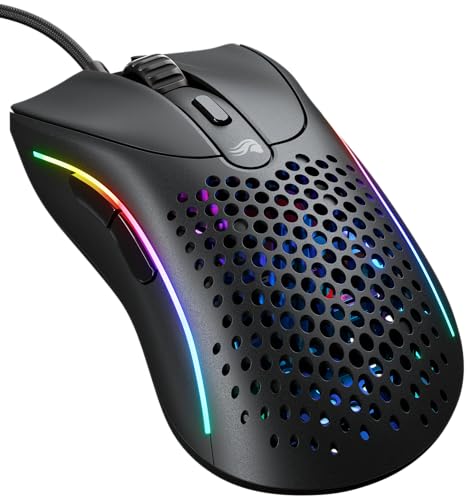 GLORIOUS Gaming Model D 2 Wired Gaming Mouse - ergonomische, superleicht 58g, 26K optischer Sensor, 6 programmierbare Tasten, 80-Millionen-Klicks-Lebensdauer, FPS, MMO, MOBA - Mattschwarz Bild 1