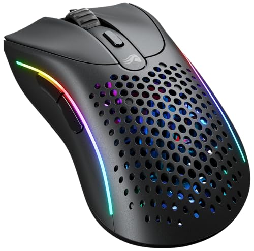 GLORIOUS Gaming Model D 2 Wireless Gaming Mouse - superleicht 66g, bis zu 210h Batterie, 26K Opt. Sensor, 6 Program. Tasten, 80 Millionen Klicks, FPS, MMO, MOBA - Mattschwarz Bild 1