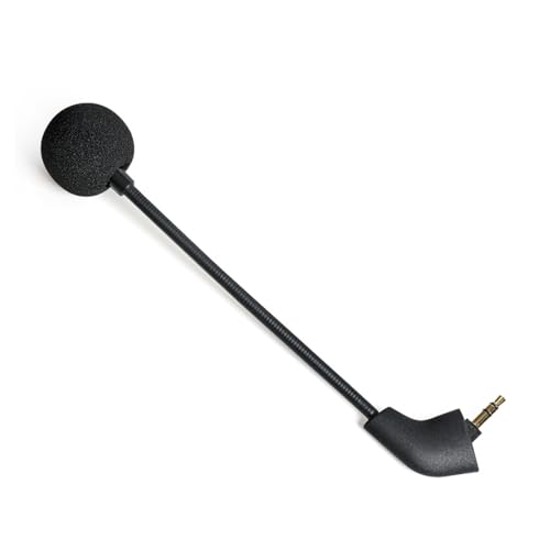 Ersatzmikrofon für Kingston HyperX Cloud, Cloud X Cloud Core Cloud II Cloud 2 Cloud Pro Silver Verkabelt Wireless Version Gaming Headsets, 3,5mm,Jack Shape【Round】 Bild 1