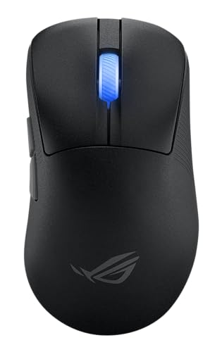 ASUS ROG Keris II Ace Kabellose Gaming-Maus, 54 g leicht, AimPoint Pro 42K optischer Sensor, optische Mikroschalter, SpeedNova Wireless, ROG Polling Rate Booster, Esports & FPS-Gaming, Schwarz Bild 1