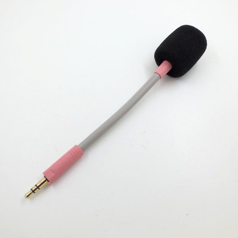 Barracuda X Mikrofon,Mic Ersatz abnehmbar 3.5 mm Game Boom Geräuschunterdrückung Mikrofon mit Schaumstoff für Razer Barracuda X Kabelloses Multiplattform Headset(Rosa) Bild 2
