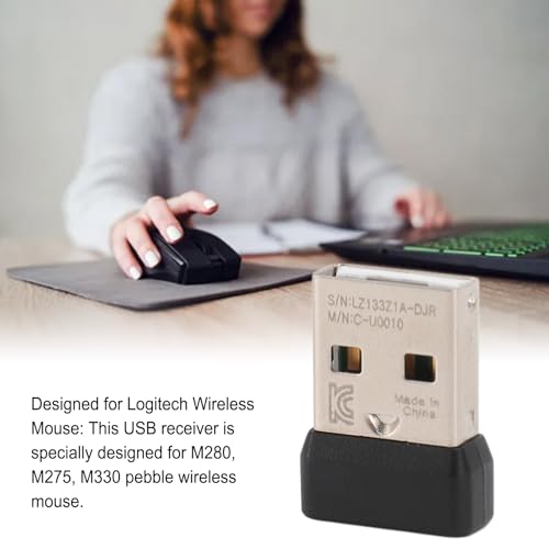 USB-Empfänger für M280 M275 M330 Pebble, Kabellose Maus, 2,4 GHz Kabelloser USB-Empfänger-Adapter, Plug & Play Bild 3