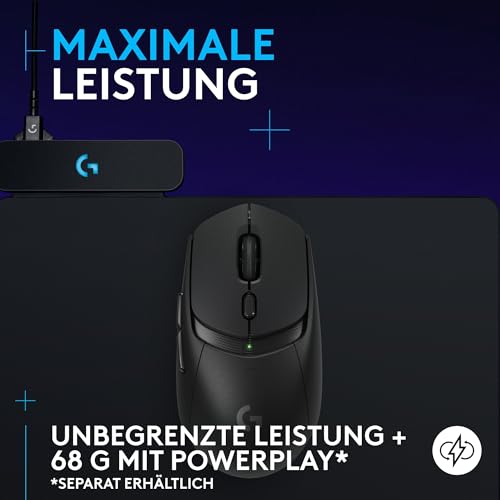 Logitech G G309 LIGHTSPEED kabellose Gaming-Maus, leicht, LIGHTFORCE-Hybridschalter, HERO 25K-Sensor, über 300 Stunden Akkulaufzeit mit AA-Batterie, 6 programmierbare Tasten, PC und Mac - Schwarz Bild 7